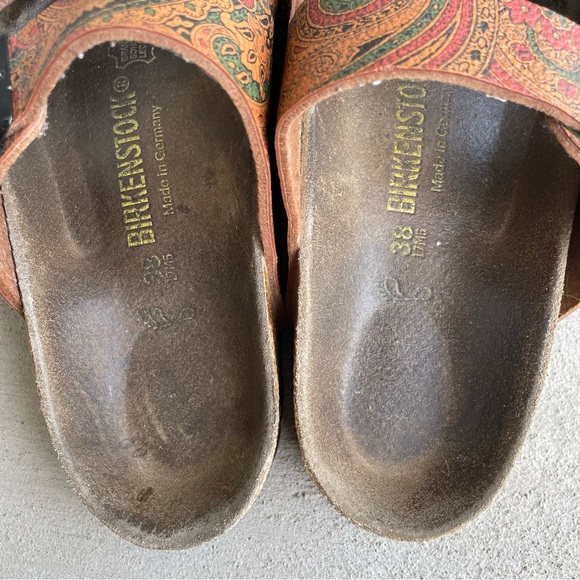 Birkenstock Sandals Floral Paisley Womens Size 38 L7M5 - Picture 4 of 16